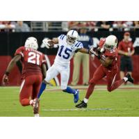 Orlando Predators Signee LaVon Brazill with the Indianapolis Colts vs. the Arizona Cardinals