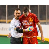 Baltimore Blast Goalkeeper William Vanzela and Forward Andrew Hoxie