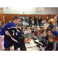 Saint John Sea Dogs Help with Canaport LNG Hat Trick for Reading Program