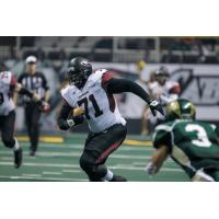 OL CJ Cobb with the Cleveland Gladiators