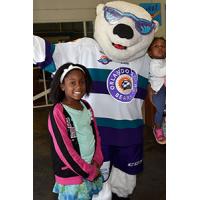 Orlando Solar Bears Mascot Shades at Hopeful Harvest