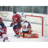 Aston Rebels Defend against the Johnstown Tomahawks