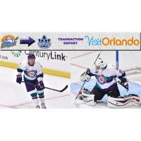 Orlando Solar Bears Forward Brett Findlay and Goaltender Ryan Massa