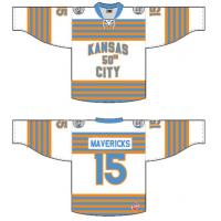 Missouri Mavericks' Kansas City Greyhounds Throwback Jersey