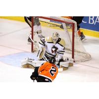 Lehigh Valley Phantoms Take a Shot at the Wilkes-Barre/Scranton Penguins Goal