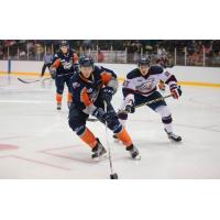 Flint Firebirds Skate against the Saginaw Spirit