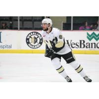 Defenseman Mike Gunn with the Wheeling Nailers