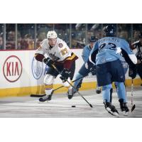 Jordan Caron of the Chicago Wolves vs. the Milwaukee Admirals