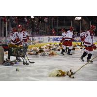 Allen Americans Collect Teddy Bears off the Ice