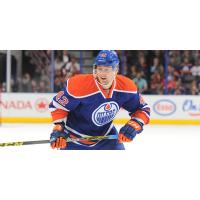 RW Anton Slepyshev with the Edmonton Oilers