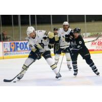 Wheeling Nailers Control the Puck vs. the Evansville IceMen