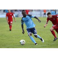 Midfielder Yann Ekra with the Harrisburg City Islanders