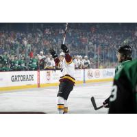 Ty Rattie of the Chicago Wolves Celebrates vs. the Texas Stars