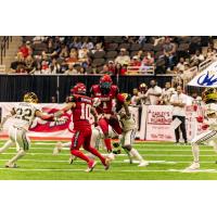 Jacksonville Sharks running back Tyler King with a carry against the Vegas Knight Hawks