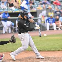 York Revolution catcher Paul Mondesi