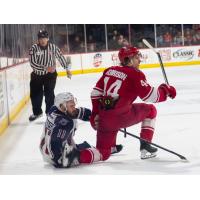 Allen Americans center Brad Morrison vs. the Tulsa Oilers