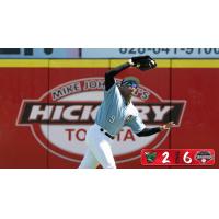 Hickory Crawdads outfielder Wady Mendez
