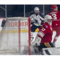 Allen Americans goaltender Luke Richardson vs. the Tulsa Oilers