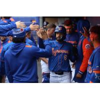 Gilberto Celestino of the Syracuse Mets