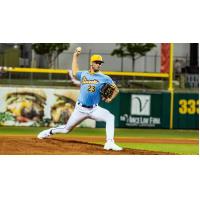 Montgomery Biscuits' Brody Hopkins on the mound