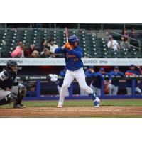 Syracuse Mets' Joey Meneses at bat