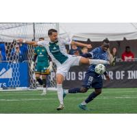 Detroit City FC's Michael Bryant in action